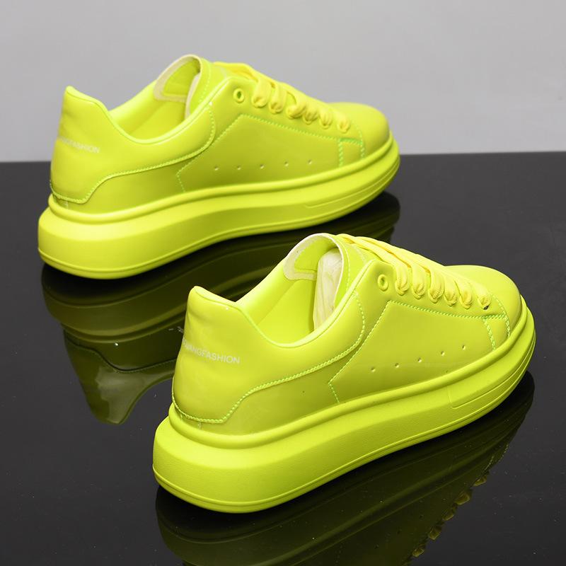 

Брендовые черные белые туфли для пар, дышащая повседневная обувь, мужские и женские теннисные туфли, удобные кроссовки 42 жёлтый