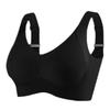 Plus Size Seamless Bra Women Large Bust Gathering Sports Bra Invisible Wireless Underwear