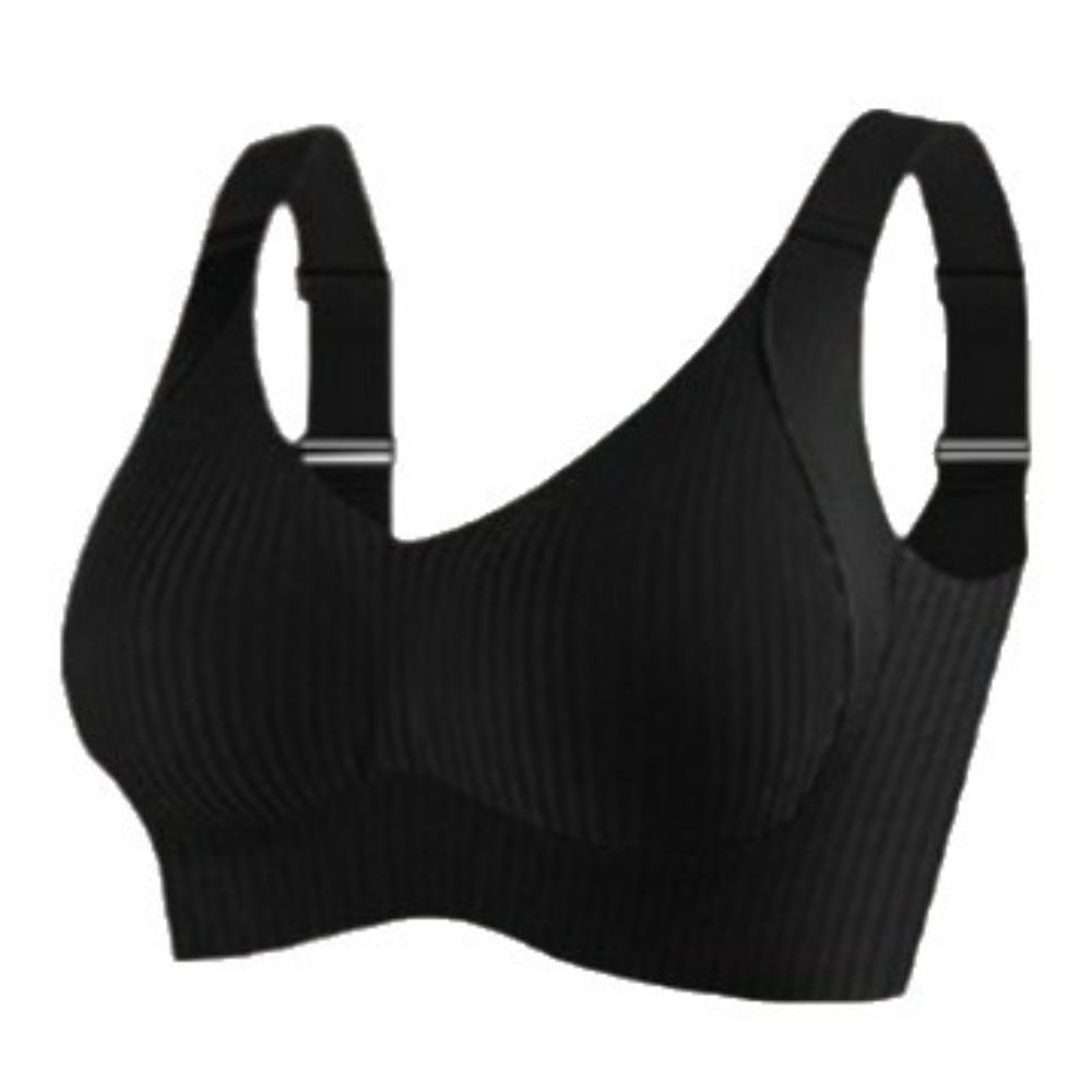 Plus Size Seamless Bra Women Large Bust Gathering Sports Bra Invisible Wireless Underwear