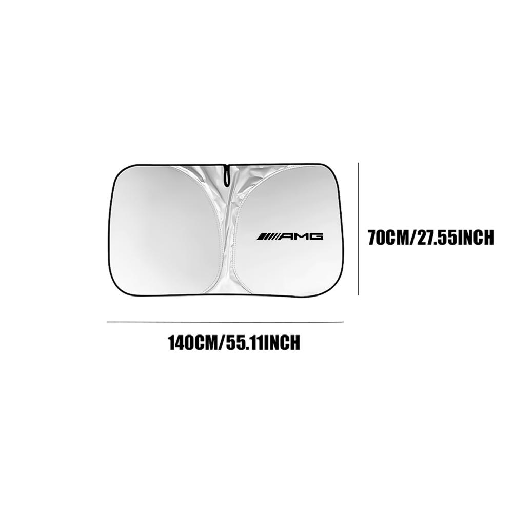 1Pc Car Front Window Sunshade Shield Folding Windshield UV Block Cover For Mercedes Benz A C S Class W211 GLC GLE CLA AMG