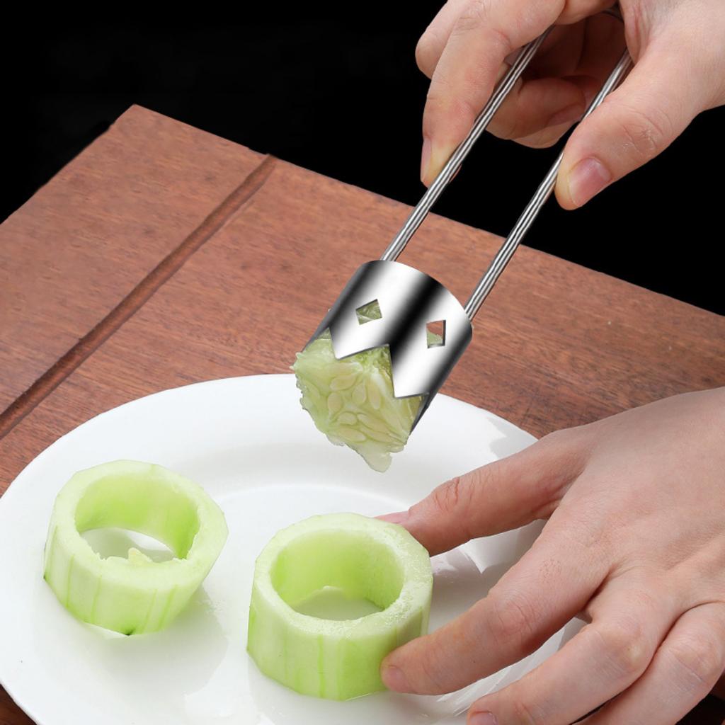 Red Bell Pepper Seed Corer, Upgraded Stainless Steel Fruite Corer Red Bell Cutter Pepper Seed Remover Tool,Bell Pepper Corer Tool For Vegetables