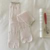 Summer Lightweight Children's Mesh Breathable Split-toe Socks with Two Toes, with Bowknot Lace Trim, Pile-up Socks