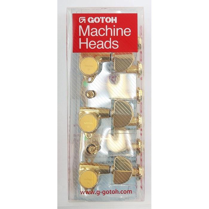 GOTOH Electric Guitar Tuning Machines, Magnum Lock, 20-Button, 3+3, Gold (05182GYX) SG301-MG-20-3+3-GG