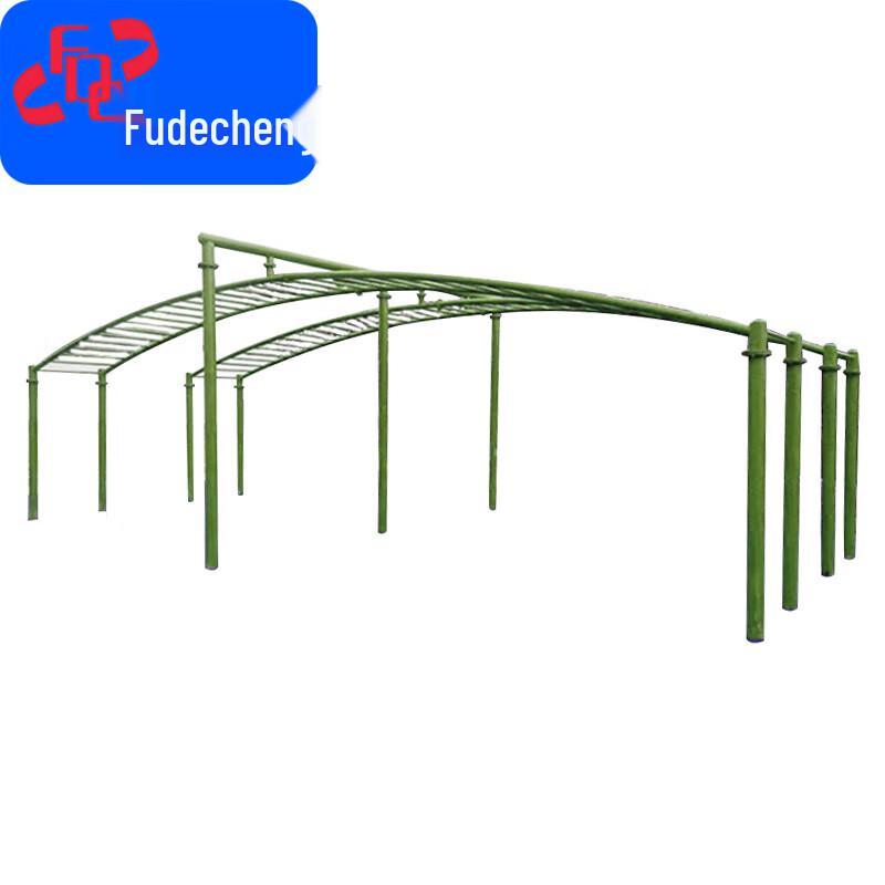 Outdoor Curved Wall Bars Training System