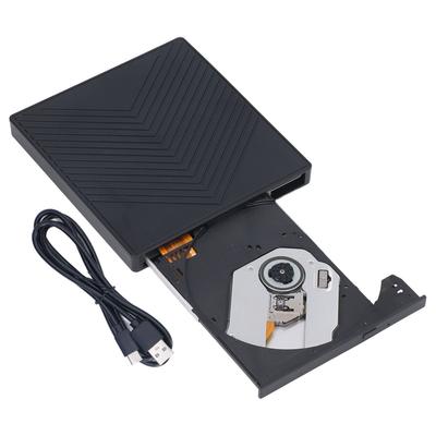 Lecteur CD DVD Externe Ultra Fin 6 en 1 Plug and Play Type C USB Lecteur Optique HUB Graveur CD pour