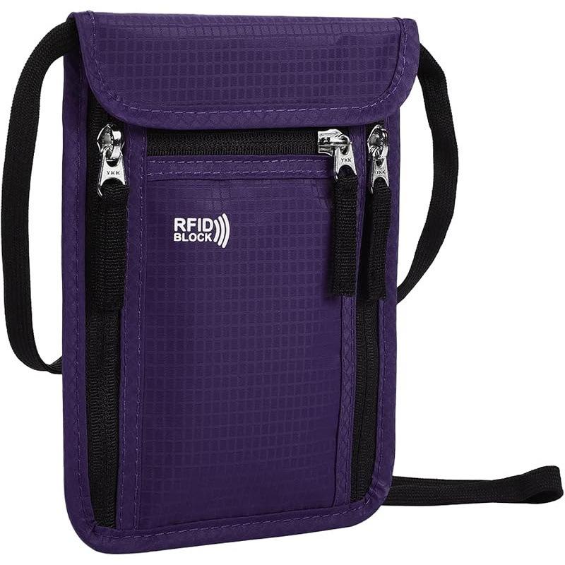 Travel Pouch Neck Wallet Family Passport Holder Organizer Case with RFID Blocking Passport Wallet Travel Wallet Travel Accessori