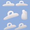2PCS Gel Hammer Toe Crest Cushions, Corrector Crests Relieve Foot Pain, Pressure,One Loop Design Hammertoe Gel Support Pads