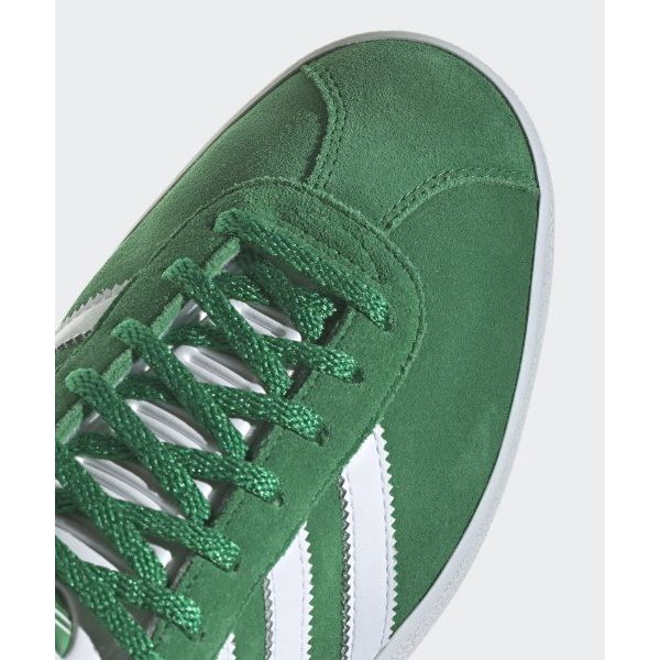 Adidas Gazelle 85 Green White Unisex Sneakers Cloud-White Gold-Metallic IE2165