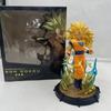 Dragon Ball ZERO Super Saiyan, Standing Position Super Three Sun Wukong Figure, Animation Peripheral Statue Car Ornament