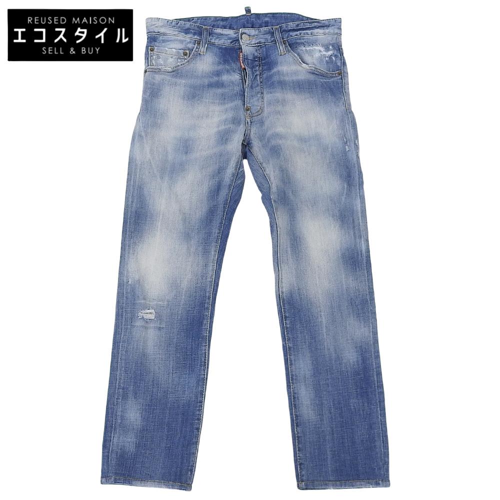 

DSQUARED2 COOL GUY JEAN Men s Distressed Denim Pants, Blue, Size 46, S71LB0901, 21Stainless Steel Bottoms 46 blueUsed
