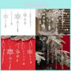 5pcs Acrylic Transparent Christmas Decorations Realistic Snowflake Icicle Ornaments For Festive Holiday Tree Display