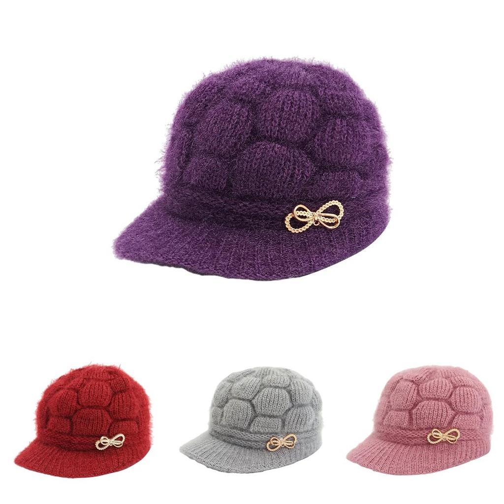 People Old Senior Knitted Caps Winter Outdoor Sports Thickening Thermal Hats