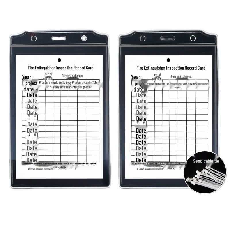 Комплект годовых инспекционных бирок для огнетушителей