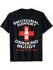 Emotional Support Drinking Buddy Beer Graphic TShirt Funny Gift Casual Cotton Tee