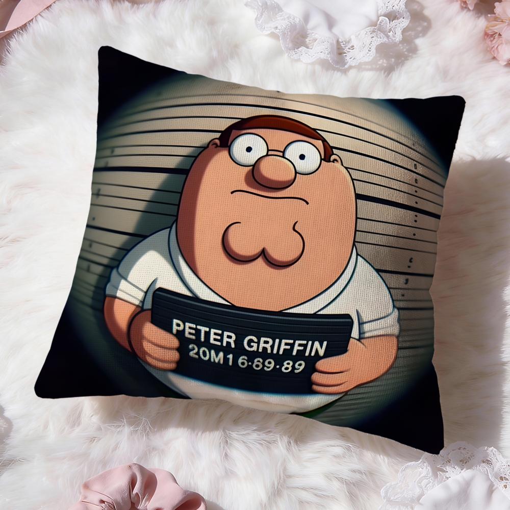 Anime F-Family GuyS Cushion Cover Premium Comfort Reversible Pillow Cove -Two In One Design for Any Room & Car Interior