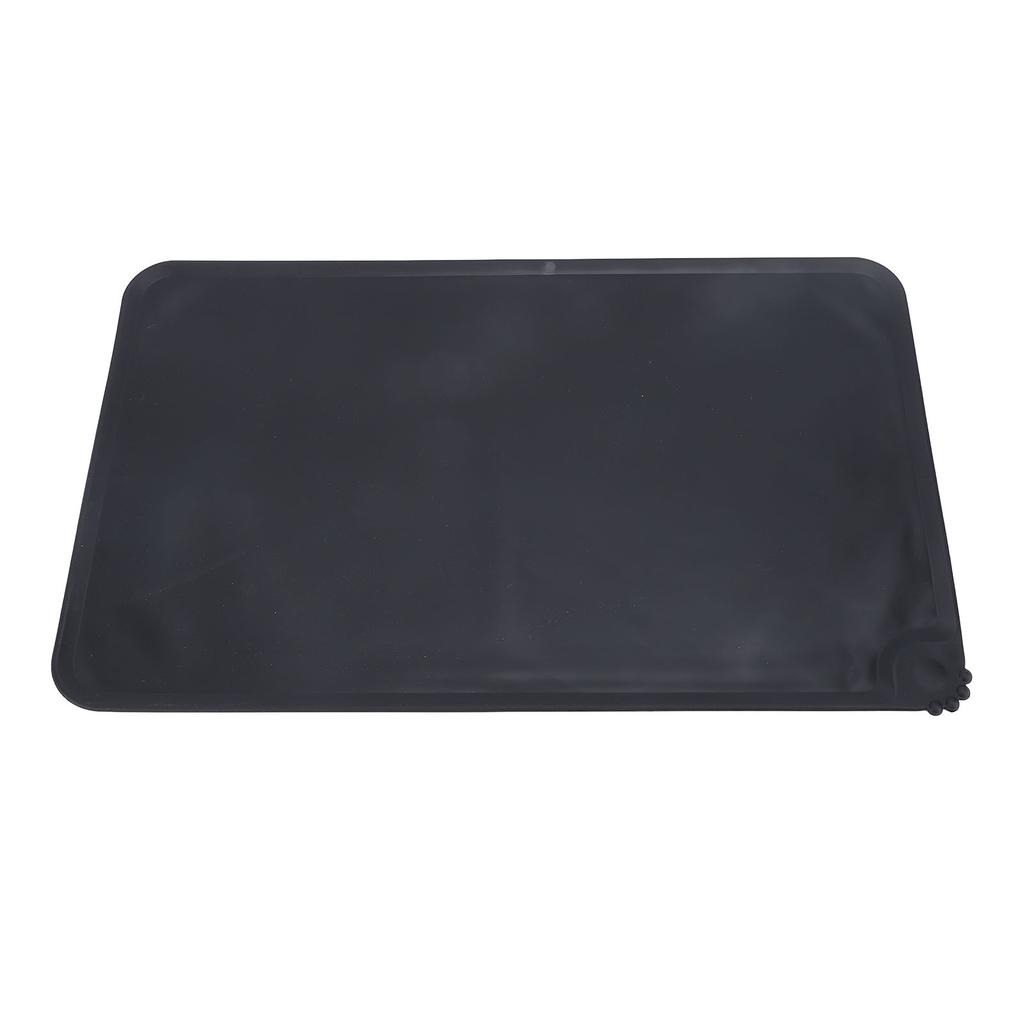 Silicone Pet Feeding Mat Spill Proof Anti Slip Washable Cute Look Cat Dog Food Water Bowl Mat for