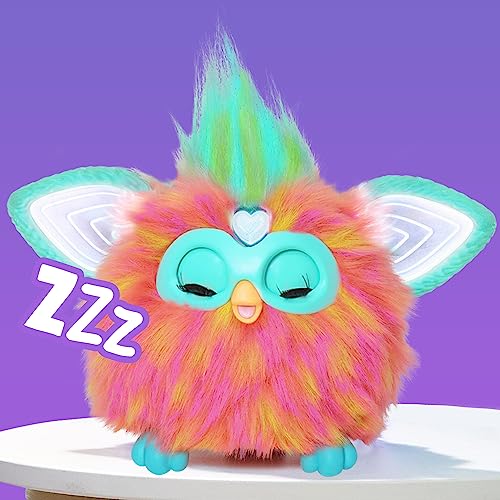 Hasbro Furby Coral Voice-Responsive Interactive Toy for Boys and Girls Ages 6+, Comes with 15 Fashion Accessories, Animatronic Electric Plush Toy for