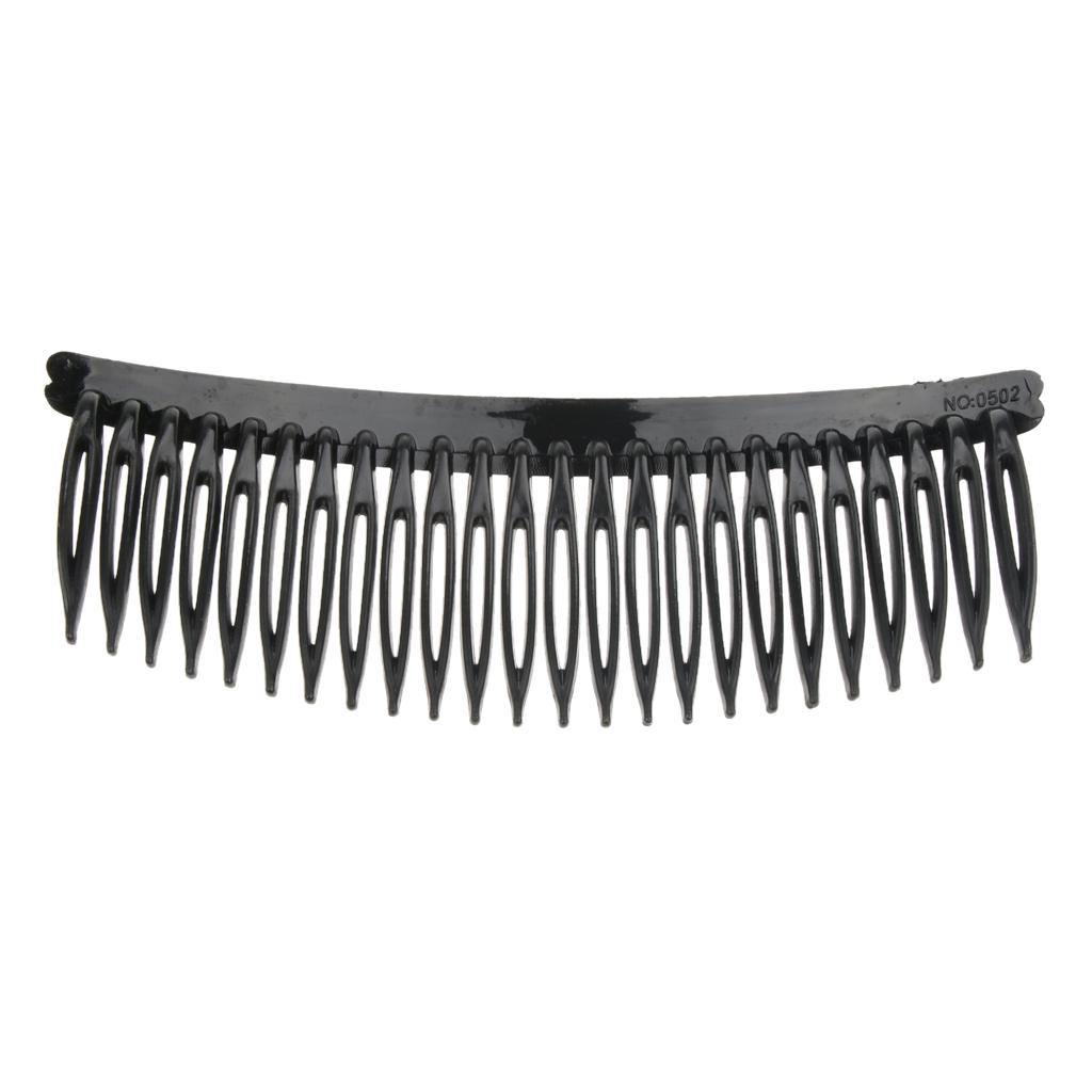 12 Pcs Women Practical Plastic Comb Hair Clip Clamp 29 Teeth Black 12 Pcs Women Practical Plastic Comb Hair Clip Clamp 29 Teeth Black