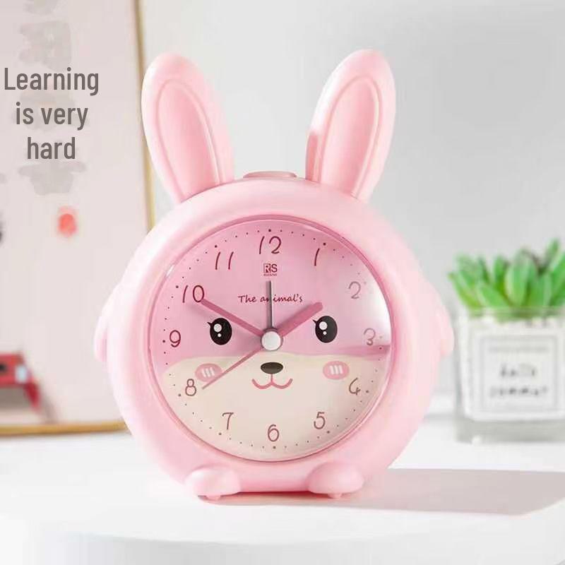 Charming Kids' Luminous Singing Alarm Clock - Silent, Creative, Fashionable, Perfect for Bedside & Study, Great Student Gift