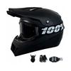 Full Face Off-Road Motorcycle Helmet Dirt Bike ATV Mountain Biking Use ABS Safety Gear With Visor Gloves Mask