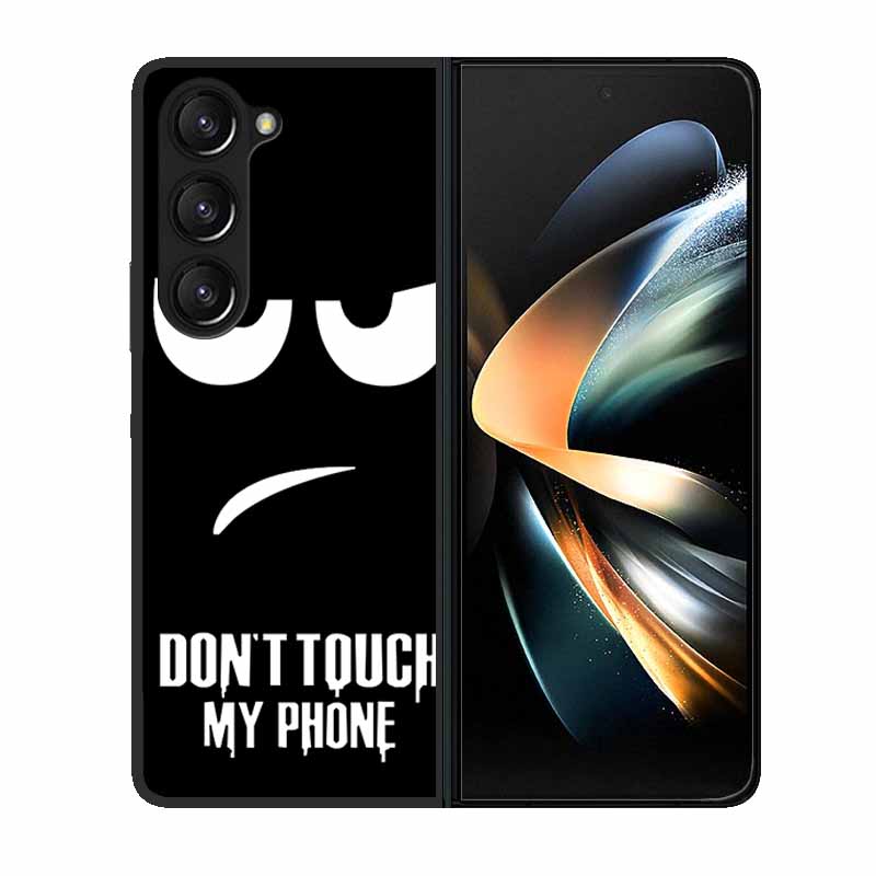 For Samsung Z Fold 6 Phone Case Cover Wolf Black Plastic Hard Back Cover Case For Samsung Galaxy Z Fold6 Fold 4 3 2 5 Case Funda