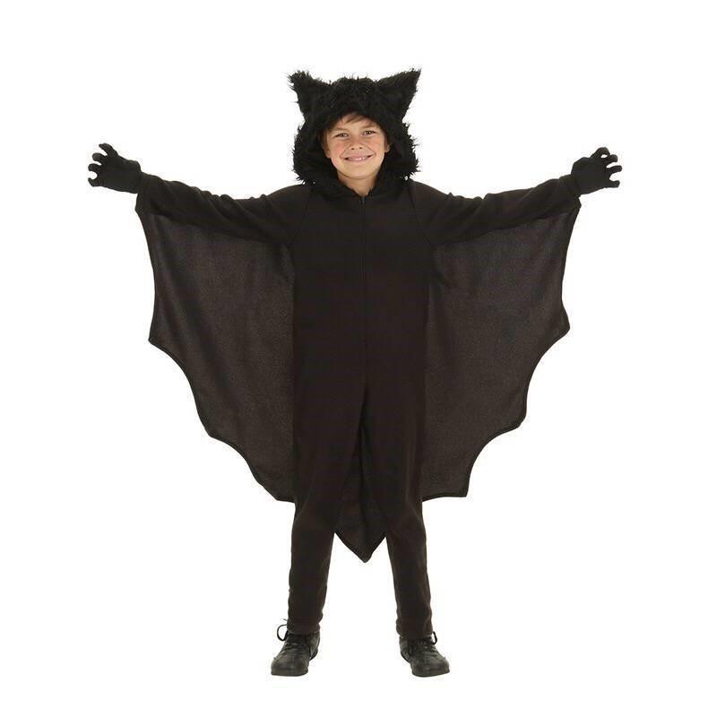 Halloween Children's Costume Cape Bat Demon Bat Black Onesie Parent-child Performance Costume