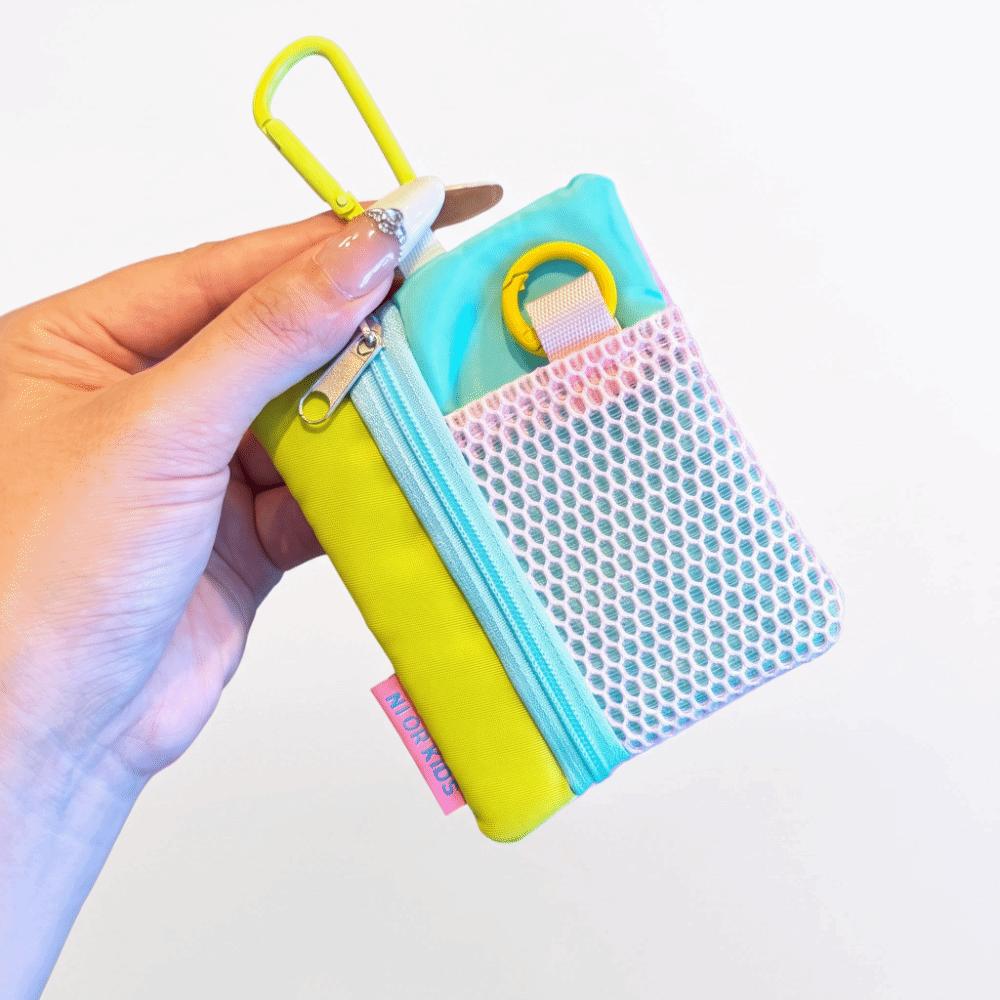 Minimalist Design Earphone Bag Zipper Key Pouch Practical Mini Canvas Pouch  Storage Use