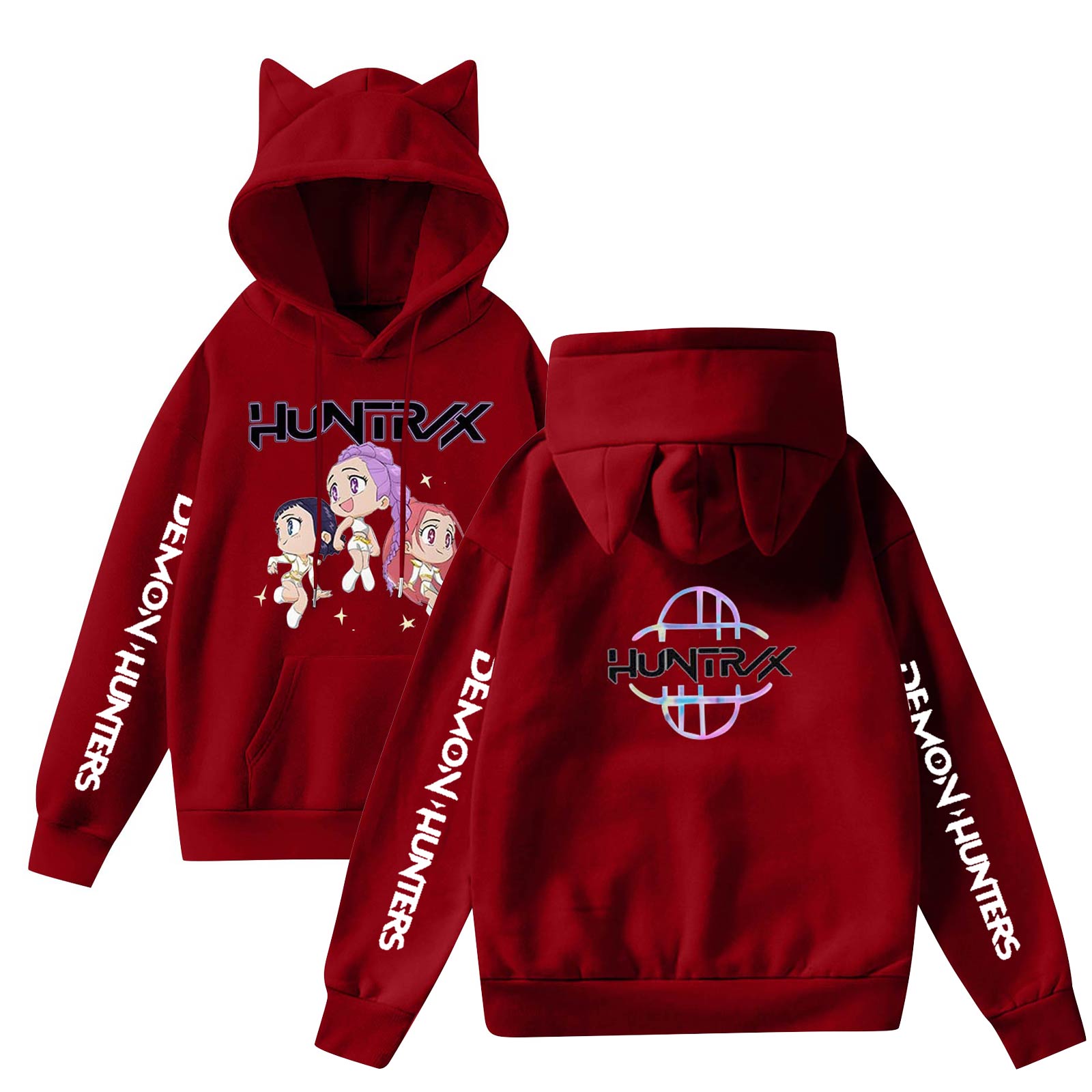 

Женская мода повседневная толстовка с капюшоном с длинным рукавом и круглым вырезом с карманами M