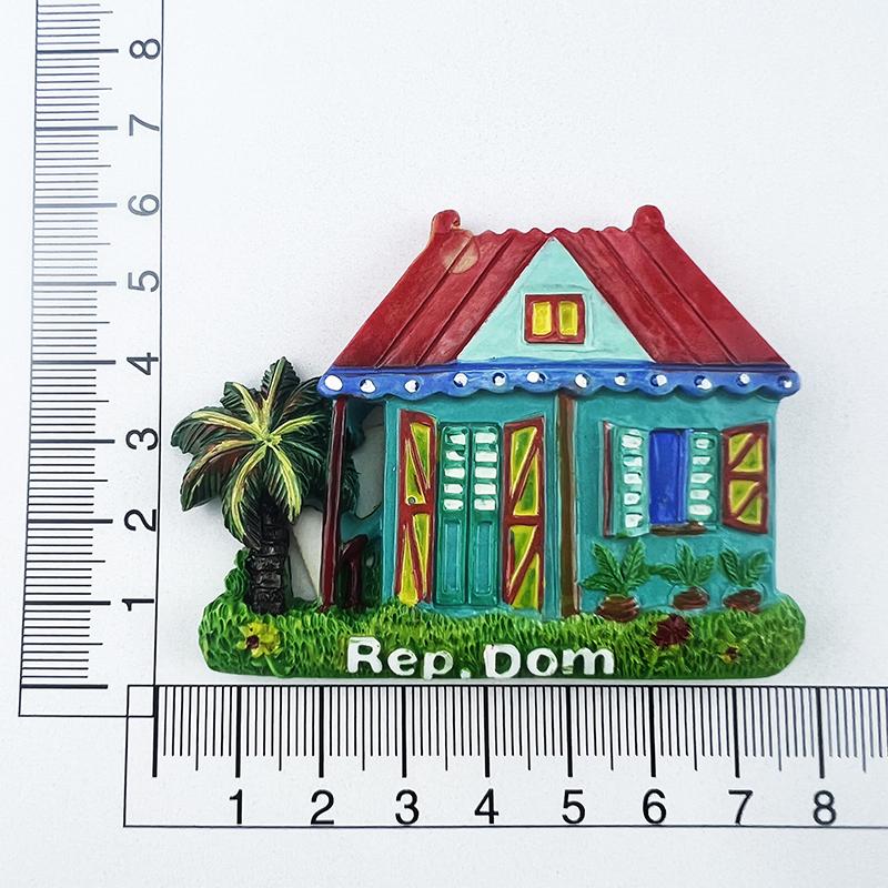 Dominikanische Republik Kühlschrankmagnete Kreativ Meerblick Haus Reise Souvenirs Kühlschrankaufkleber Heimdeko Hochzeitsgeschenke