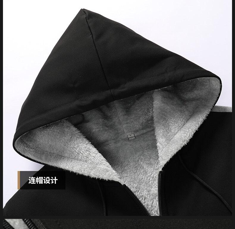 New Autumn/Winter Collection: Hooded Long-Sleeved Sweatshirt with Fleece Lining Loose-Fit Sweatshirt
