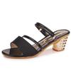 Summer Flat Sandals With Chunky Heel For Casual Wear