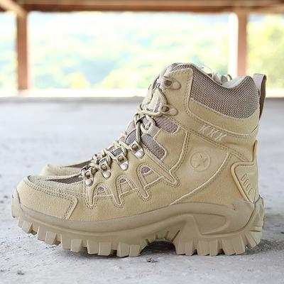 Mode Nieuwe Herfst Winter Wandelschoenen Heren Enkellaarsjes Outdoor Woestijn Gevecht Herenschoenen Tactische Leren Laarzen Heren Werkschoenen