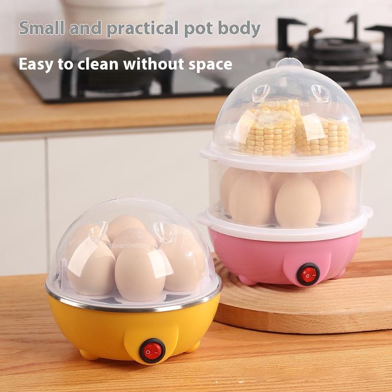 Multi-function Electric Egg Cooker Single Double Layer Egg Cooker Mini Steamer Poaching Kitchen Cooking Machine