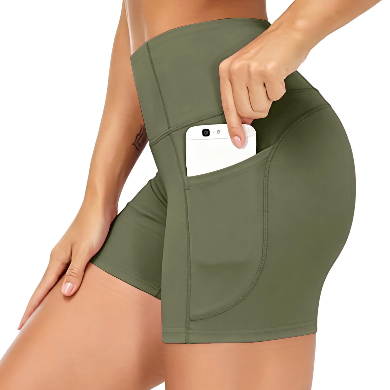 Women s High Waisted, Hip Lifting, Tight Fitting Sports, Outdoor Fitness Yoga Pants L армия зеленый