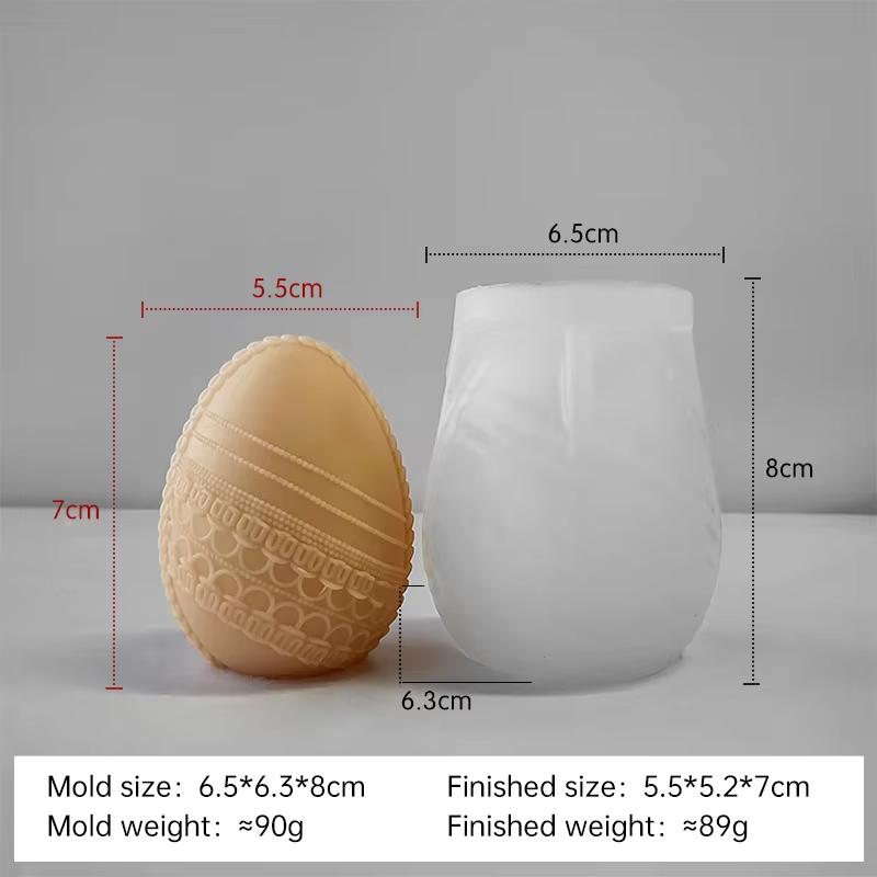 DIY Easter Egg Silicone Mold Handmade Aroma Candle Plaster Easter Decoration Molds Candle Making Supplies