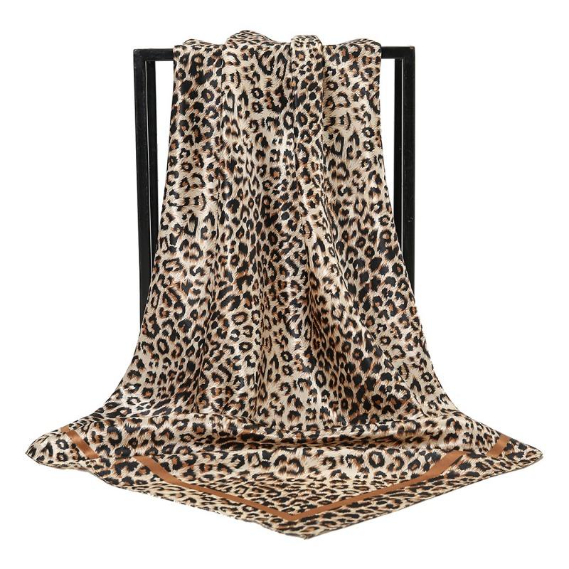 Autumn and winter simulated silk new irregular geometric splicing printed square scarf cm fashion versatile scarf shawl silk scarf