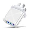 Mobile Phone Charging Head Fireproof Material 3.1A Multi-port 3USB+PD Type-c Mobile Phone Charger