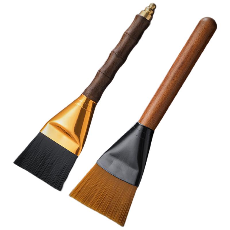 

Ebony and Rosewood Tea Brush Set