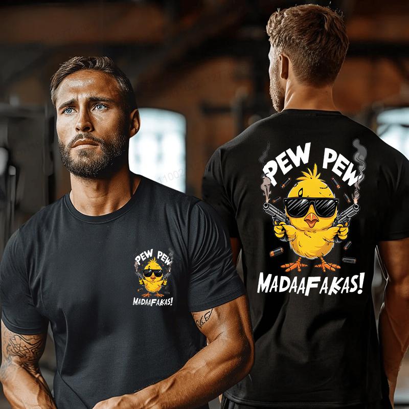 

Мужская футболка с мультяшным принтом утки, уличный стиль, мужская одежда, модный топ с коротким рукавом, летняя повседневная мужская футболка с коротким рукавом 4XL