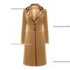 European Mid-length Velvet Trench Coat - 2025 Autumn/Winter Fashion, Elegant Women's Jacket