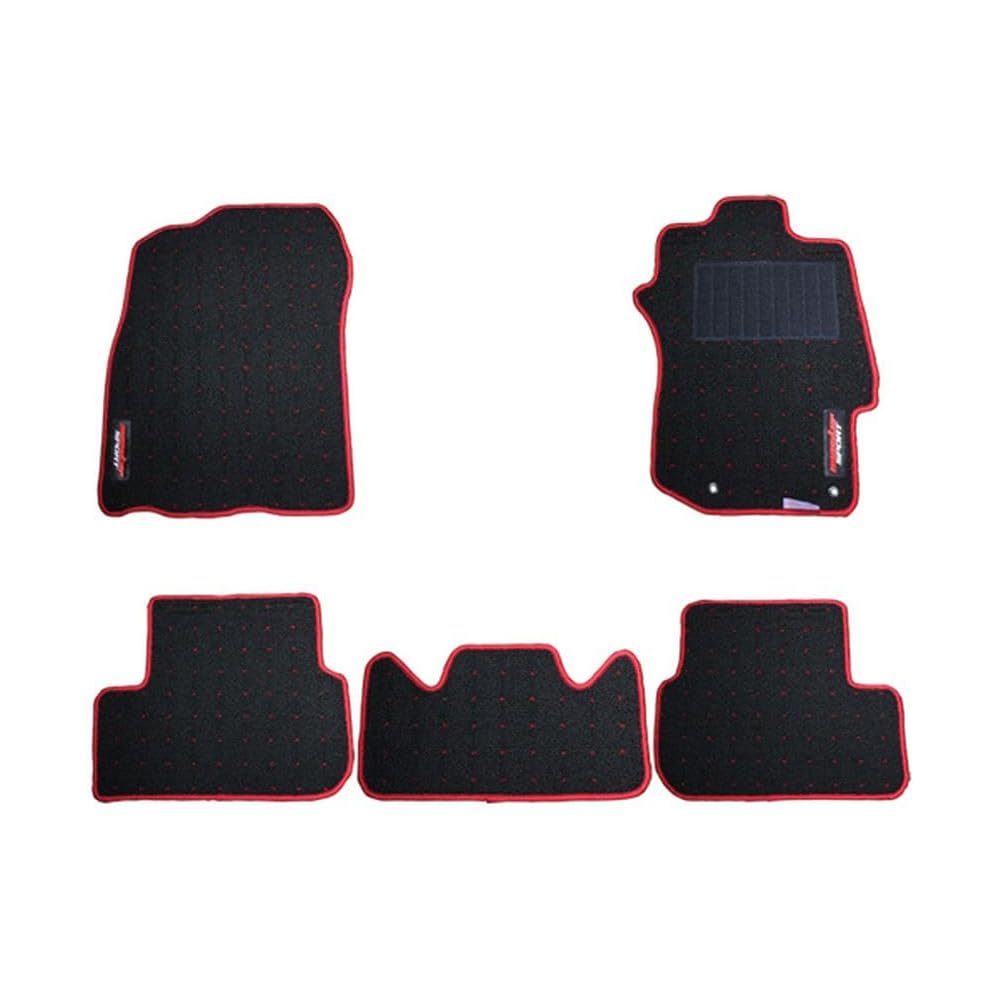 MONSTER SPORT Floor Mats Lancer Evolution 10 Black Red 3 Piece Set for 5MT Vehicles