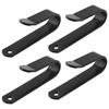 4 Ski-Snowboard-Wandhängeclips, Metall-Snowboard-Wandhängegestell mit Schrauben zur Präsentation, geeignet für Schlafzimmer, Garage, Innenlagerung