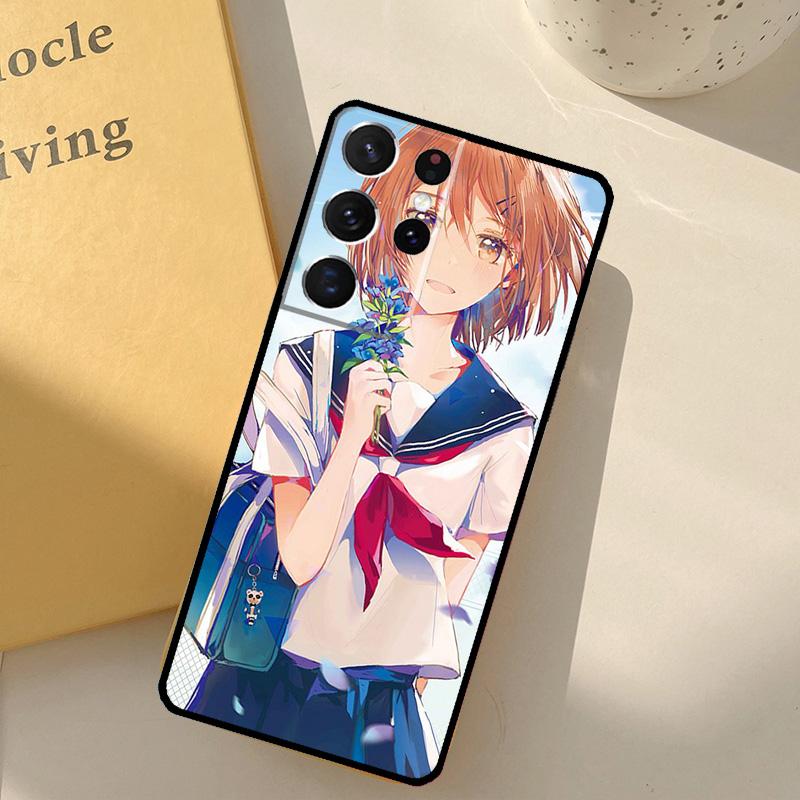 Anime Girl Cartoon Japan Cute Phone Case For Samsung Galaxy S24 Ultra S20 S21 S22 S23 S25 S9 S10 Plus S25 FE Cover Shell