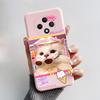 For OPPO Reno12 F Case OPPO Reno 12 F FS 5G Cover Cute Cat Cartoon Soft Silicone Bumper Protective Phone Cases On Reno 12F Funda