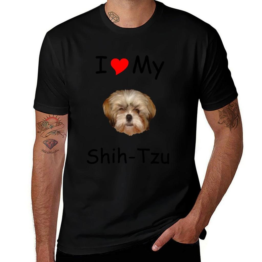 I Heart My Shihtzu Tshirt Perforunisexce Workout Short Sleeve Tee