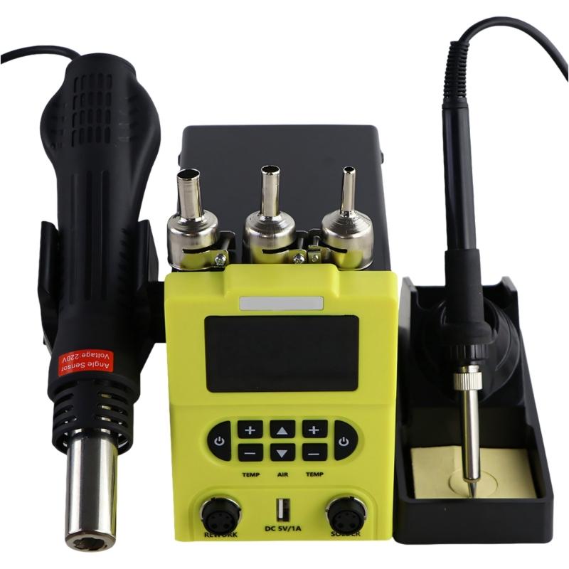 Digital Display USB Port Soldering Station Electric Soldering Iron And Hot Air Welding Equipment Repair Electric Tool