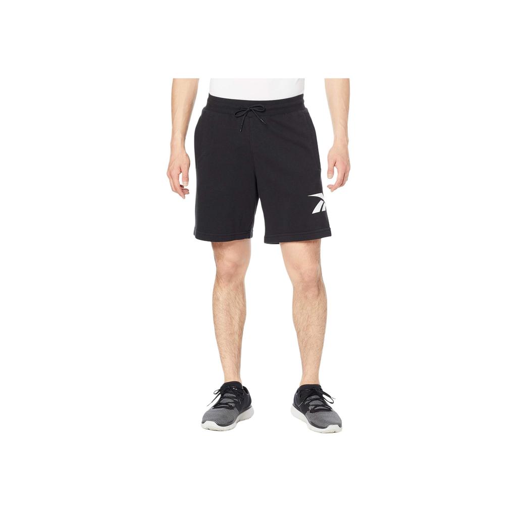 Reebok Short Logo Print Loose Knit Casual Shorts Men Shorts Black GV5517