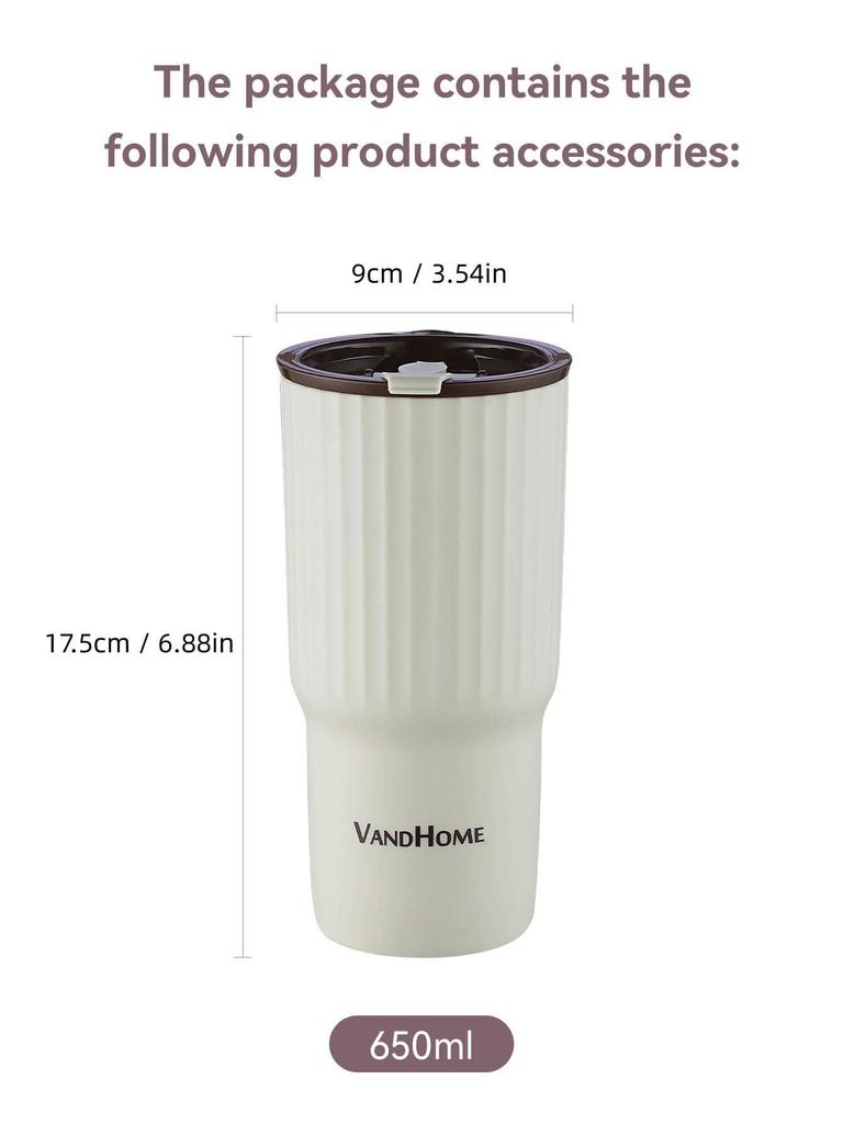 650ml Portable Plastic Water Cup Tumbler With Lid Travel Sport Heat-resisting Drinking Bottle Office Milk Coffee Cup