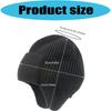 Knit Brimless With Solid Color Earflaps Design Soft Acrylic Winter Pullover Hat For Unisex Adults Teens Daily Cycling Wear