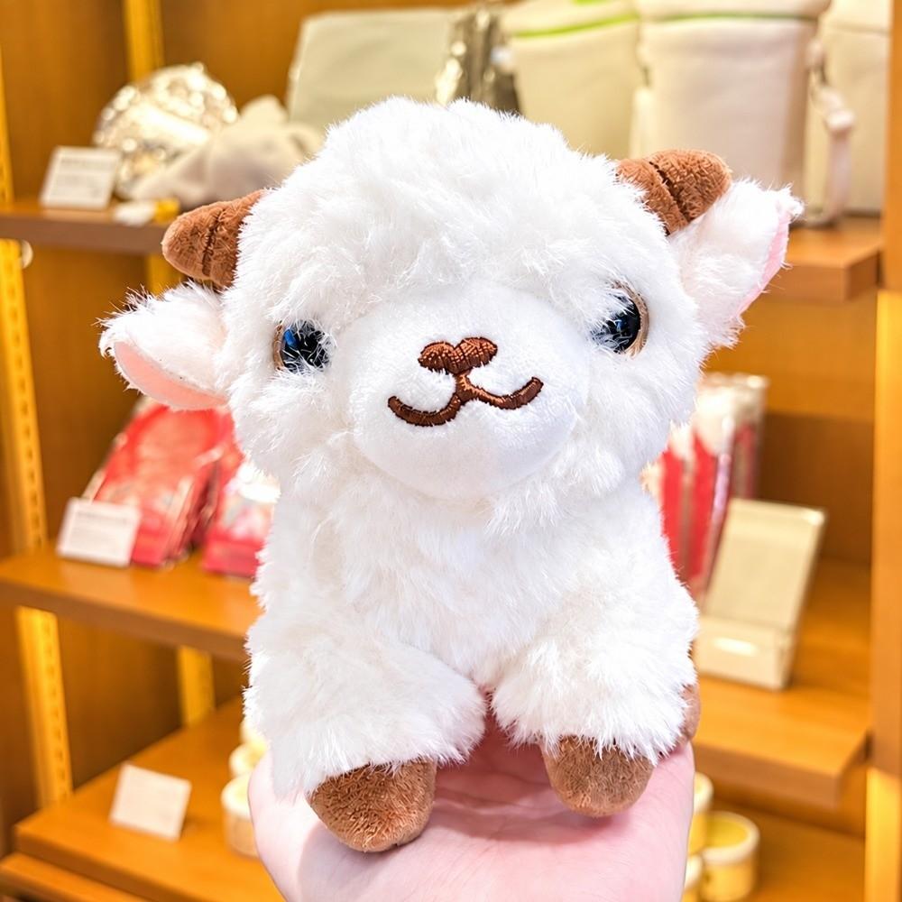 Soft Lamb Plush Keychain Cartoon Sheep Goat Bag Pendant Plush Stuffed Doll Keyring  Bag Charm